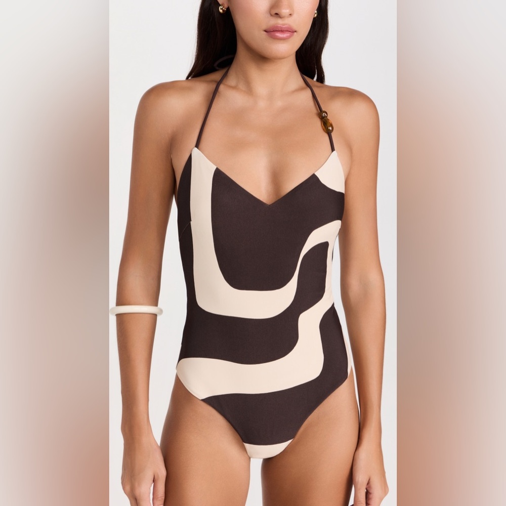 SIR. New Wave V-Neck One-Piece Swimsuit